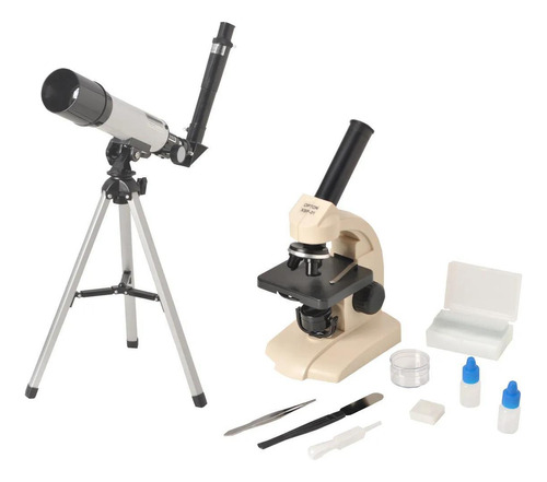 Microscópio Biológico Monocular 70x Á 400x + Luneta De 90x