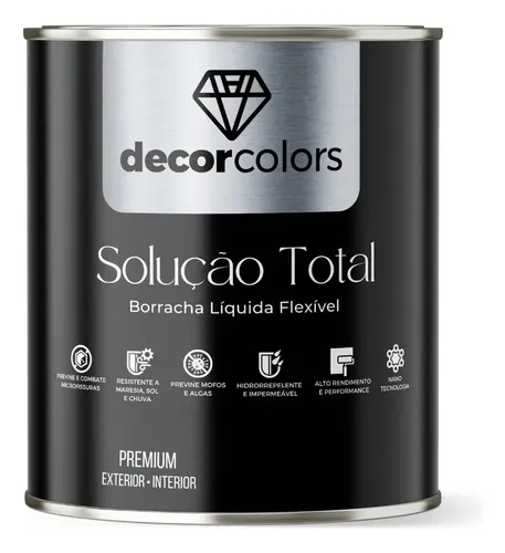 Tinta Borracha Líquida Solução Total 4,3 Kg - Decor Colors Cor Cronos