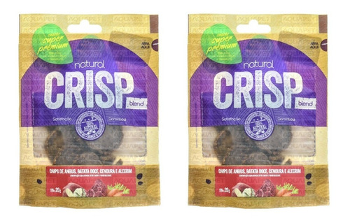 Natural Crisp Chips Angus Batata Doce 20g Kit 2 Un.