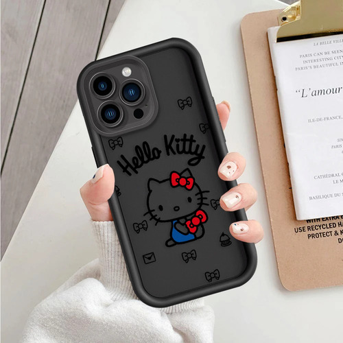 Funda De Teléfono Sanrio Hello Kitty Para iPhone 15, 13, 12,