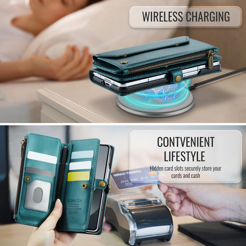 Funda De Cartera Con Cremallera For Samsung Zfold 6/5/4/3