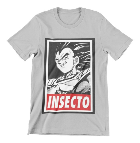 Polera Unisex Dragon Ball Vegeta Goku Insecto Estampado