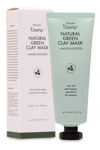 Coony Natural Green Clay Mask Tratamiento De Arcilla Natural