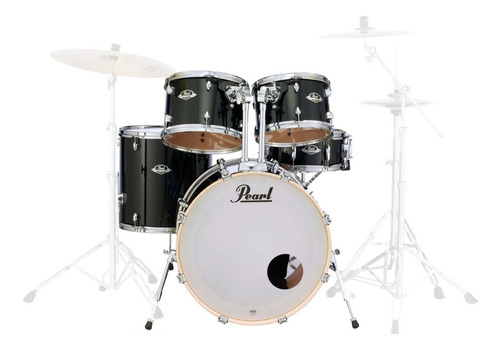 Bateria Pearl Export Exx | Exx725sp | Shell Pack Bumbo 22 Cor Jet black