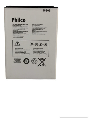 Bat-eria Nova Modelo Phb-pcs05 P/ Philco Hit P8 Envio Já.