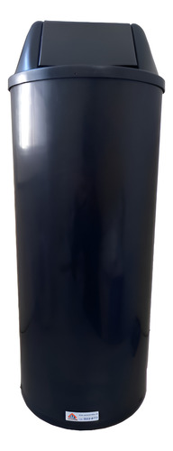 Cesto 50 Cm Com Tampa Vai-vem 22 L Preto Lixeira Comércio