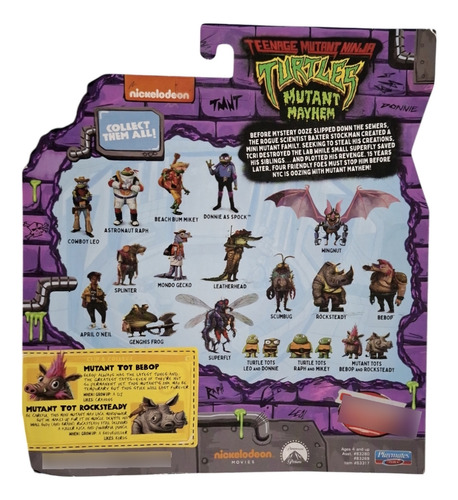 Tortugas Ninja Mutant Mayhem Mutant Tots Bebop Y Rocksteadyy