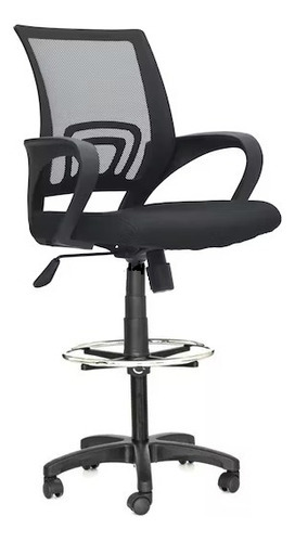 Silla De Oficina Alta Adara Cajera - Ergoclass® Color Negro