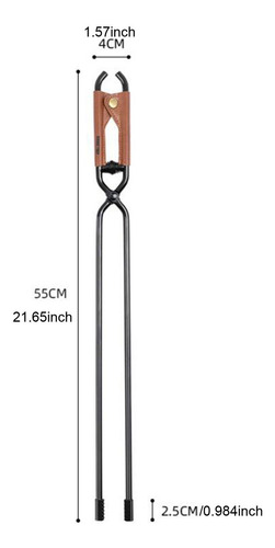 Pinzas Para Fogatas, Pinzas Para Chimenea De 55 Cm Con Funda