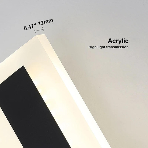 Luz Foco Aplique Para Pared Led Exterior Blanco Calido 80cm