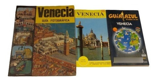 Lote De 3 Guías De Venecia En Español. Guia Azul Y Ot&-.