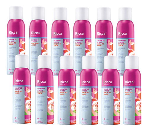 Kit 12 Shampoos A Seco Berries Antioleosidade Ricca 150ml