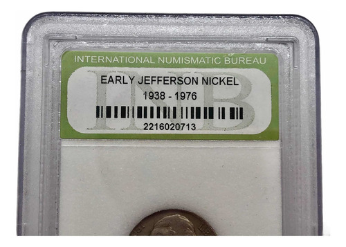 Moneda Antigua De 5 Centavos Niquel Estados Unidos Jefferson (Usado)