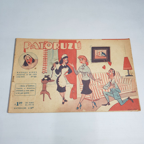 Antigua Revista Patoruzú Año Xvii N° 826 Mag 61968