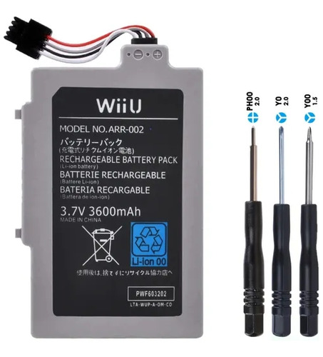 Bateria Gamepad Wiiu De Longa Duração.