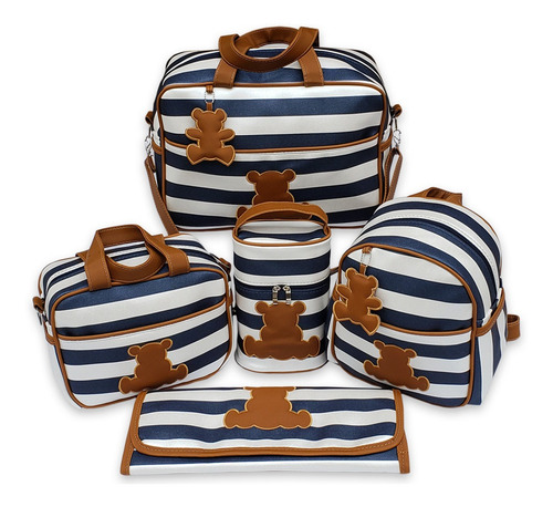 Bolsas De Maternidade Para Bebe + Mochila Luxo Menina Menino