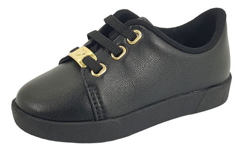 Tênis Infantil Bebe Molekinha Conforto Rosa Preto Cd 75