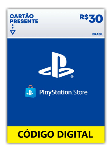 Cartão Playstation Store 30 Rs