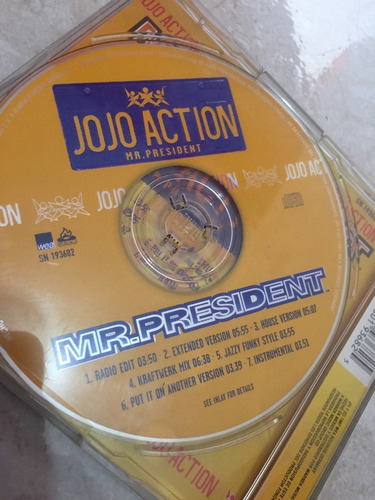 Mr. President - Jojo Action - Cd - Disco - Maxi Single (Usado)