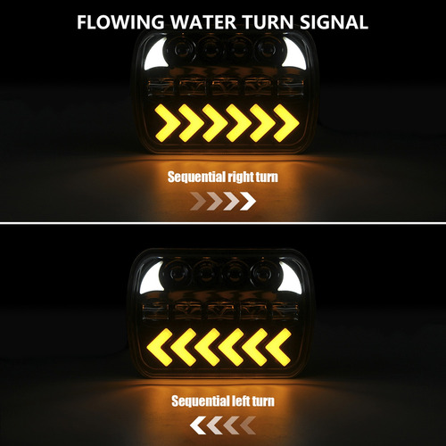 Linterna Frontal Led Para Coche De 7 Pulgadas Con Luz Blanca