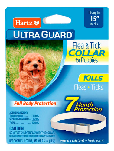 Collar Antipulgas Ultraguard Cachorros X7meses Hartz 1un