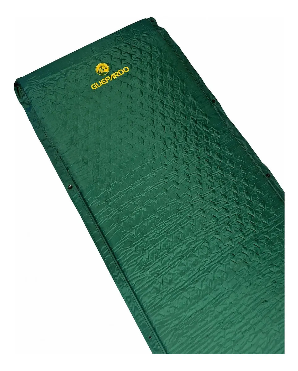 Colchonete auto-inflável Camping Smart Guepardo Verde 183x60cm Isolante Térmico Nautika