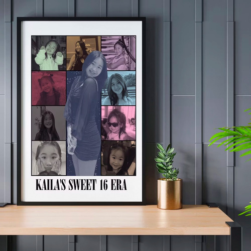 Cuadro Taylor Swift The Eras Tour Con Tus Fotos Personalizad