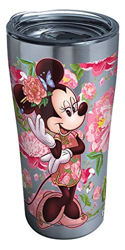 Vaso Aislado De Acero Inoxidable Floral De Minnie Mouse...