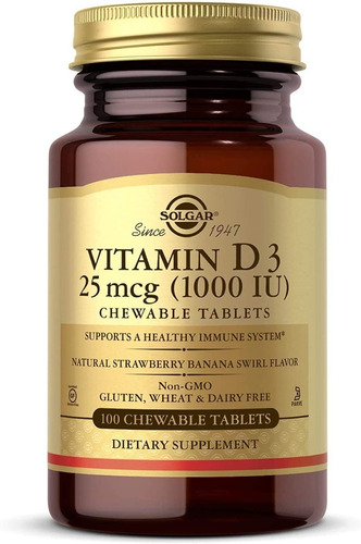 Solgar Vitamin D3 1000 Iu - Unidad a $1469