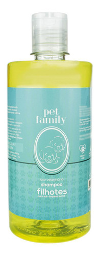 Shampoo Pet Para Cães E Gatos Filhotes Limpeza Segura 500ml