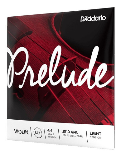 Encordado Violin 4/4 Daddario Prelude J8104/4l Light Tension