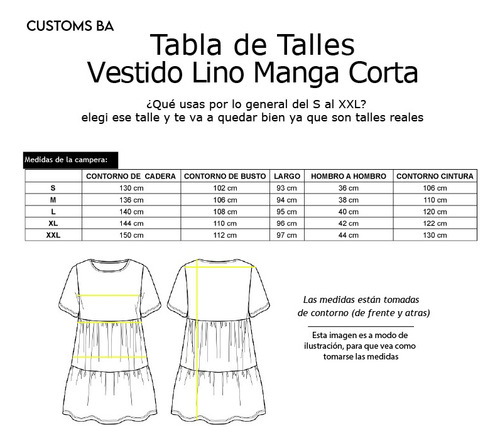 Vestido Lino Manga Corta