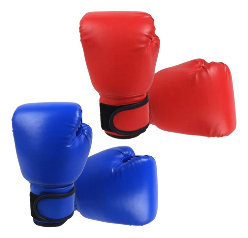 2 Pares De Guantes De Boxeo De Cuero Pu Para Adultos,