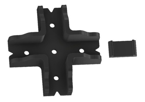 Imagen 9 de 10 de Escuadra Guía Cruz Armado Muebles Placa 18mm Mdf Melamina