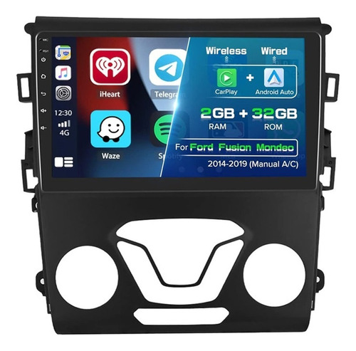 Estéreo Para Ford Fusion Mondeo 2014-2019 Carplay 2+32g