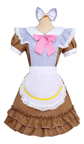 Traje De Sirvienta Lolita, Vestido De Cosplay Para Niñas, Am