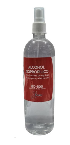 Alcohol Isopropilico 500ml Con Atomizador Iso-500 Xtron