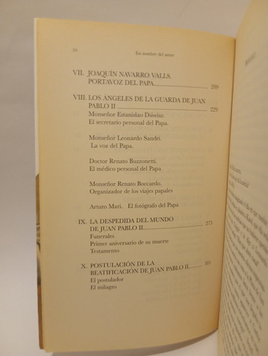 En Nombre Del Amor Juan Pablo Ii Memoria De Un Hombre Santo (Usado)