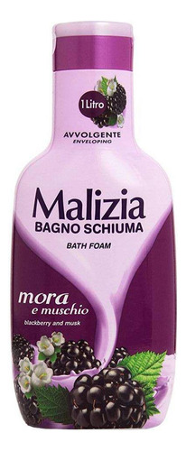 Sabonete Liquido Malizia Bagno Schiuma Mora E Muschio 1l