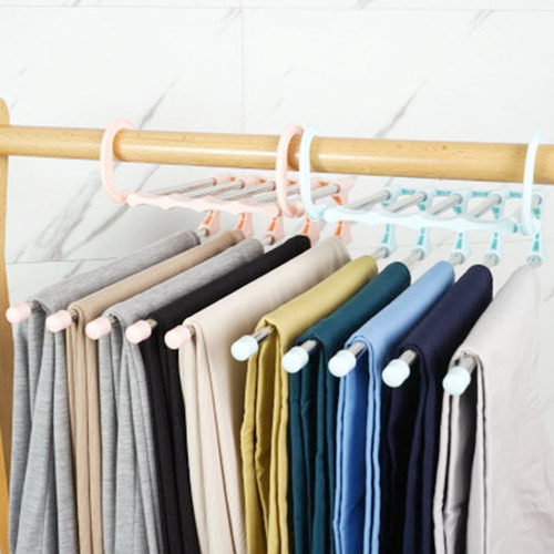 Estante Plegable Multifuncional Para Pantalones De Varias Ca