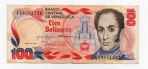 Venezuela 100 Bolivares 1980