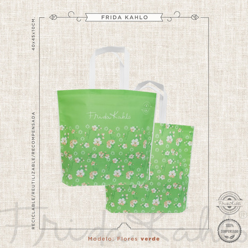 100 Bolsas Para Regalo Reutilizables Frida Kahlo Original