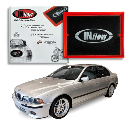 Filtro Lavável Inflow Esportivo Bmw 540i 4.4 V8 1997