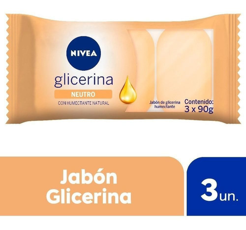 Nivea Jabon 3x90 Glicerina Neutro 