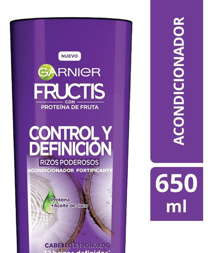 Acondicionador Garnier Fructis Definición Rizos 650ml