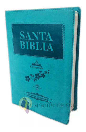 Biblia Letra Gigante Con Concordancia, Rvr1960, Turqueza