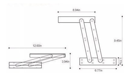 Herraje Para Mesa Elevable / Sistema De Elevación Para Mesa 