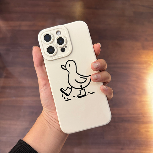 Capa Duck Funda Para iPhone 12 13 14 15 16 Pro Max Slim Fit,