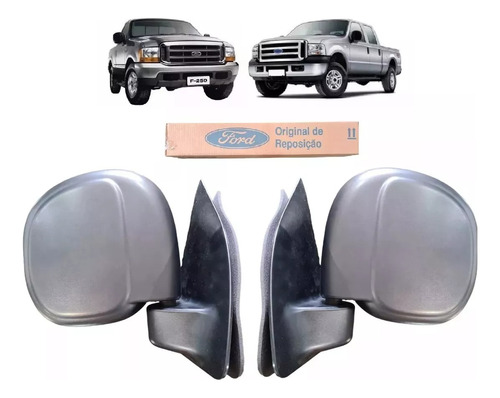 Par Retrovisor F250 1999 A 2011 Fixo Manual Original Metagal