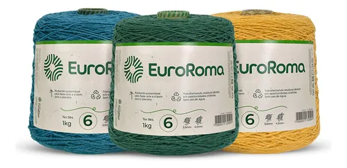 comprar Barbante Euroroma 1 Kg Fio 6 Diversas Cores